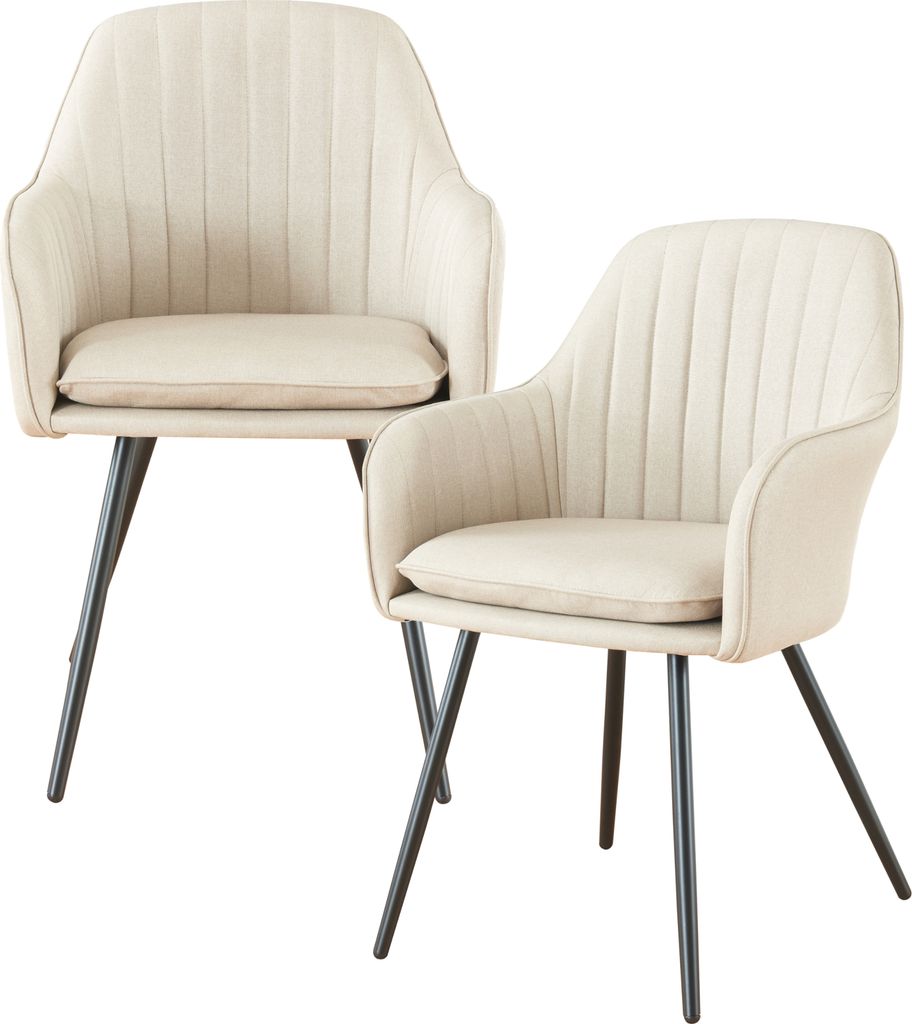 Esszimmerstuhl 'Kannonkoski' im 2er Set Beige Produktbild 3
