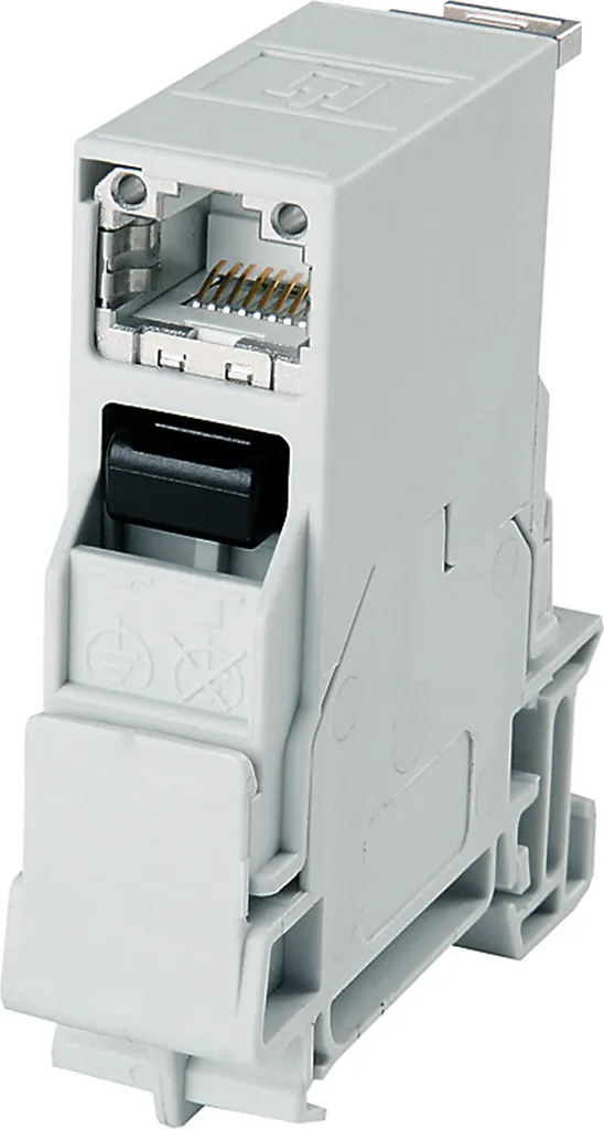 Module RJ45 Cat.6A Telegärtner STX Contre les Perturbations sur Rail DIN