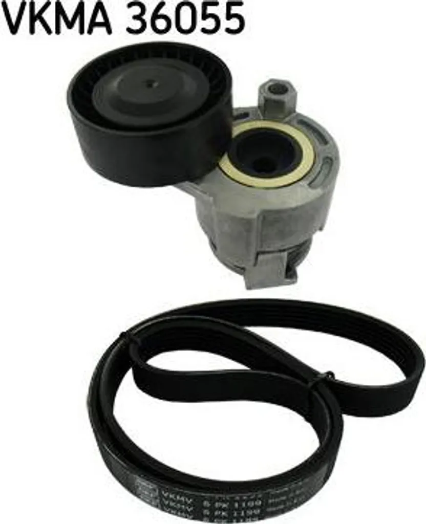 Kit courroie trapézoïdale SKF VKMA36055 pour Dacia Logan et Sandero