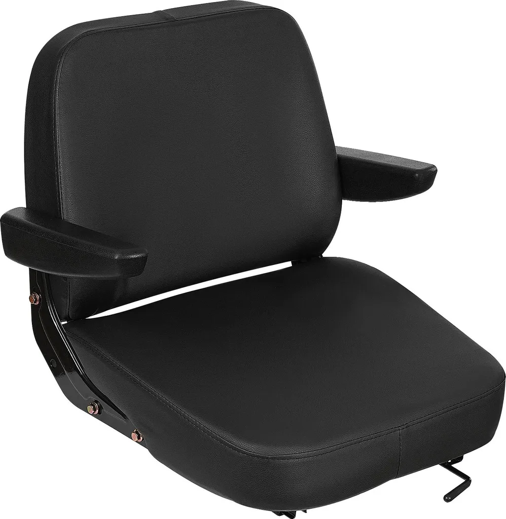 Siège antichoc pour chariot élévateur contre le mal de dos noir robuste