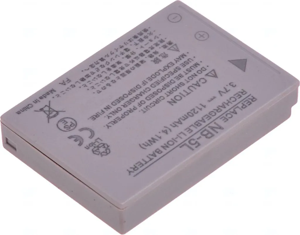 Akku T6 Power Canon NB-5L, 1120mAh, 4,1Wh