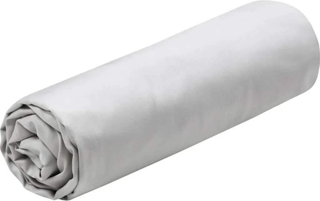 Drap housse 140x200 cm gris en coton pour protéger votre matelas