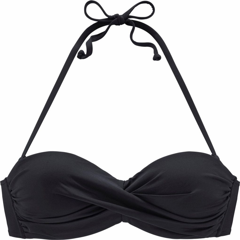LASCANA top a fascia con ferretto nero 40B Immagine del prodotto 