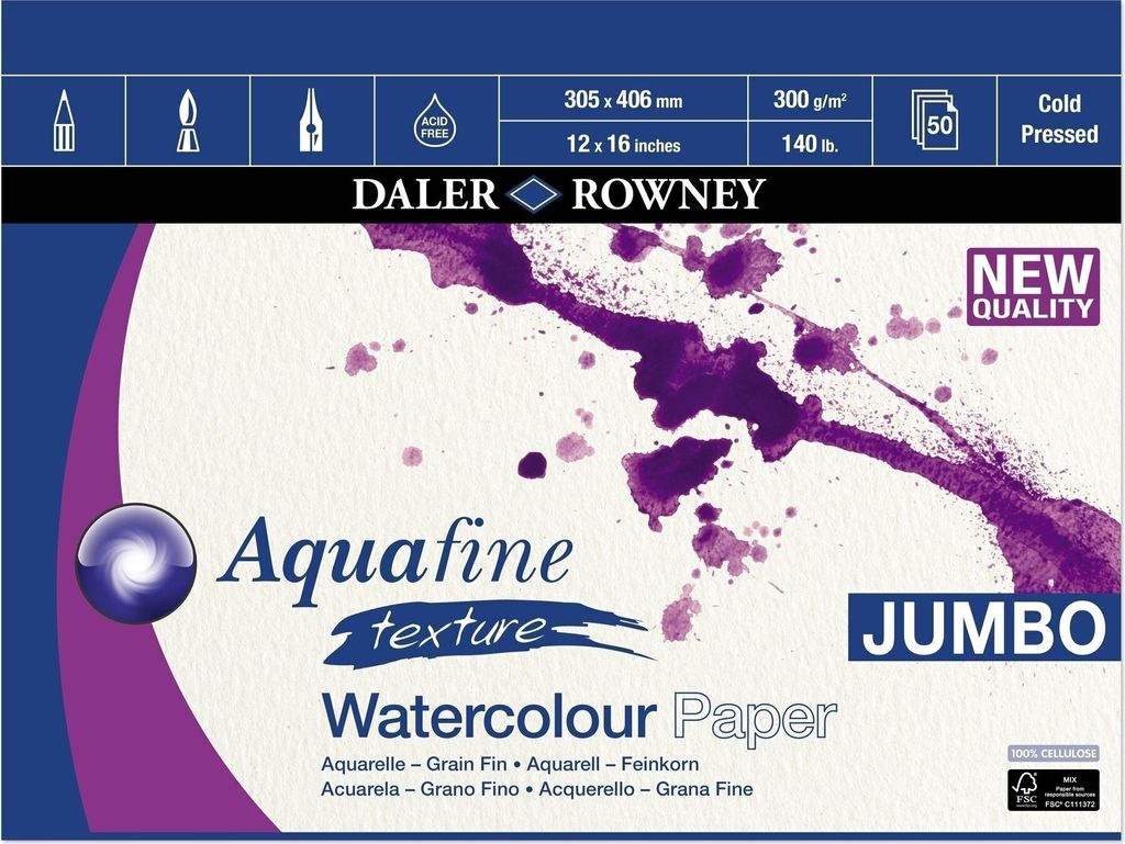 Daler Rowney Aquafine Texture Watercolour Paper Aquafine Zdjęcie produktu 