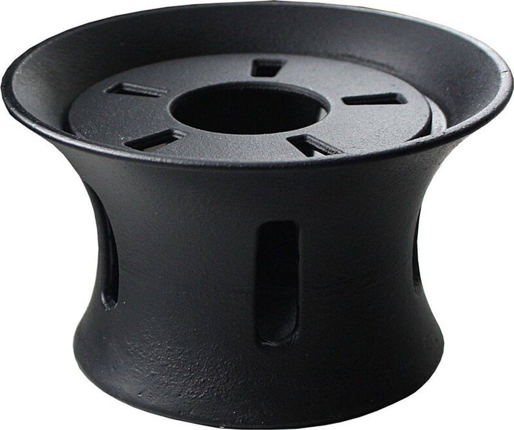 Gusseisen Teewärmer schwarz Stövchen für Teekanne 13cm Produktbild 