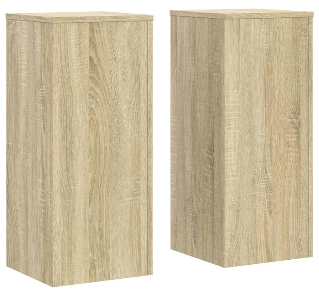vidaXL Stojak na rośliny 2 szt. dąb sonoma 30x30x70 cm Zdjęcie produktu 
