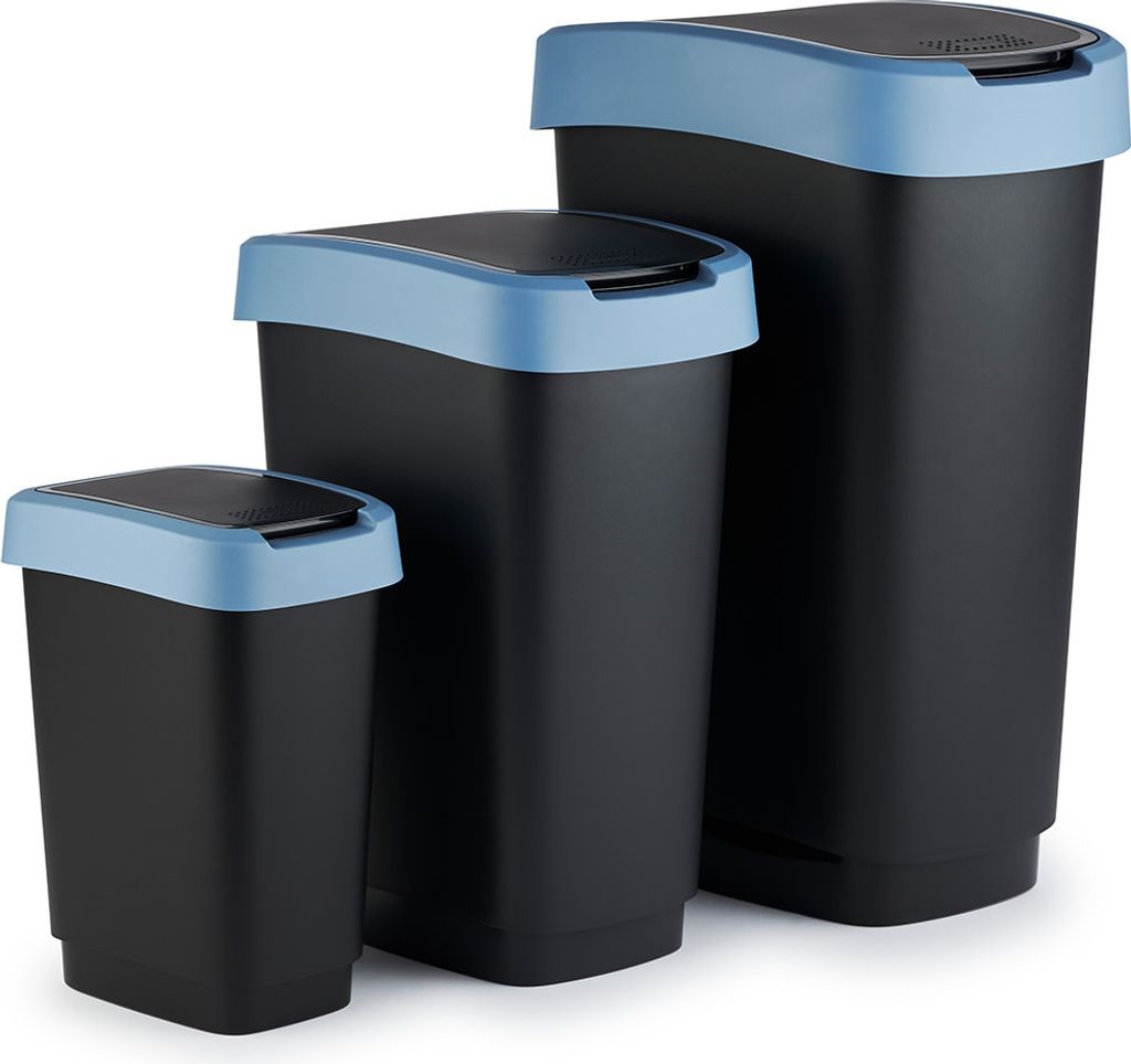Rotho Abfalleimer 10 L Twist - Swingeimer 24,8 x 18,1 x Produktbild 5