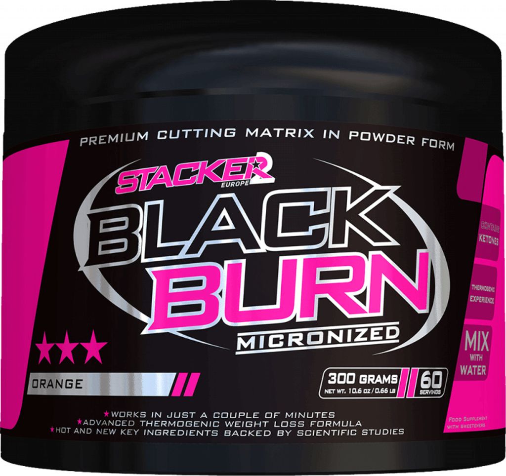 Stacker2 Black Burn Micronized (300g) Orange - Diät & Gewichtsmanagement - Fatburner