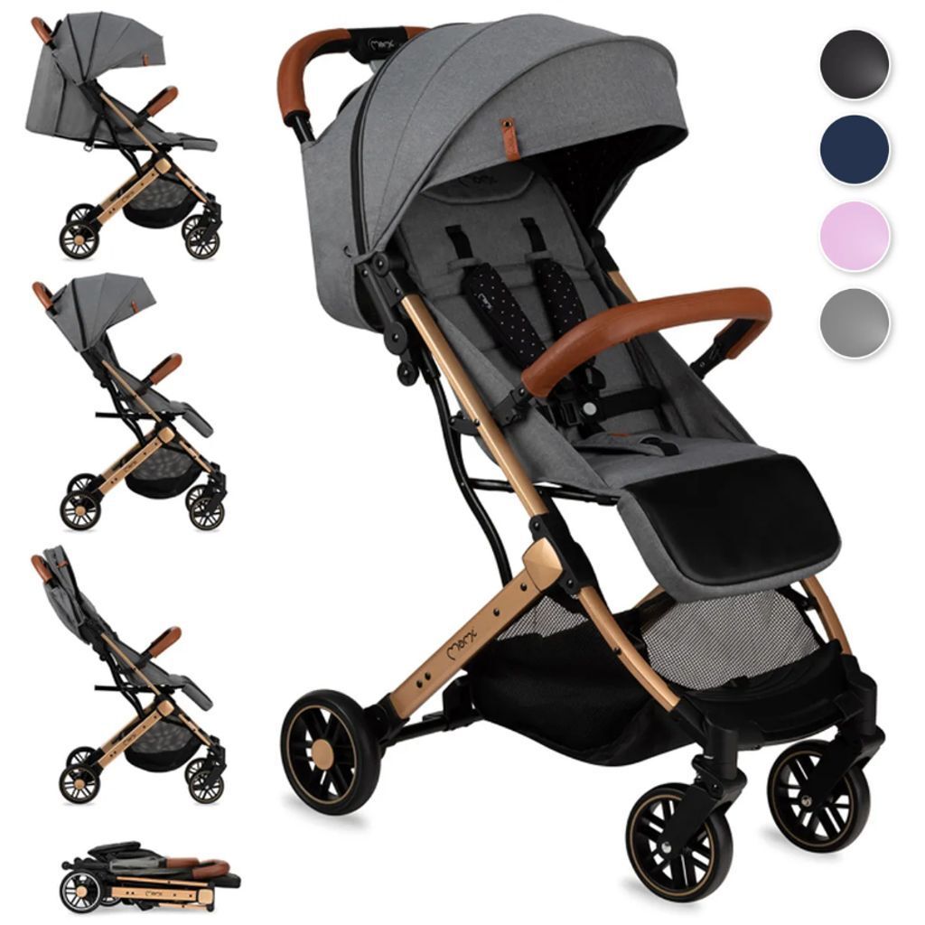 Poussette MoMi ESTELLE - Légère, 4 roues amortissantes, Image du produit 