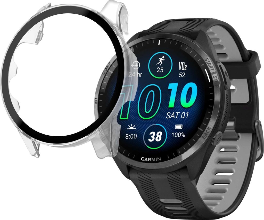 Hülle für Garmin Forerunner 965 - Transparent Hartschutz Produktbild 