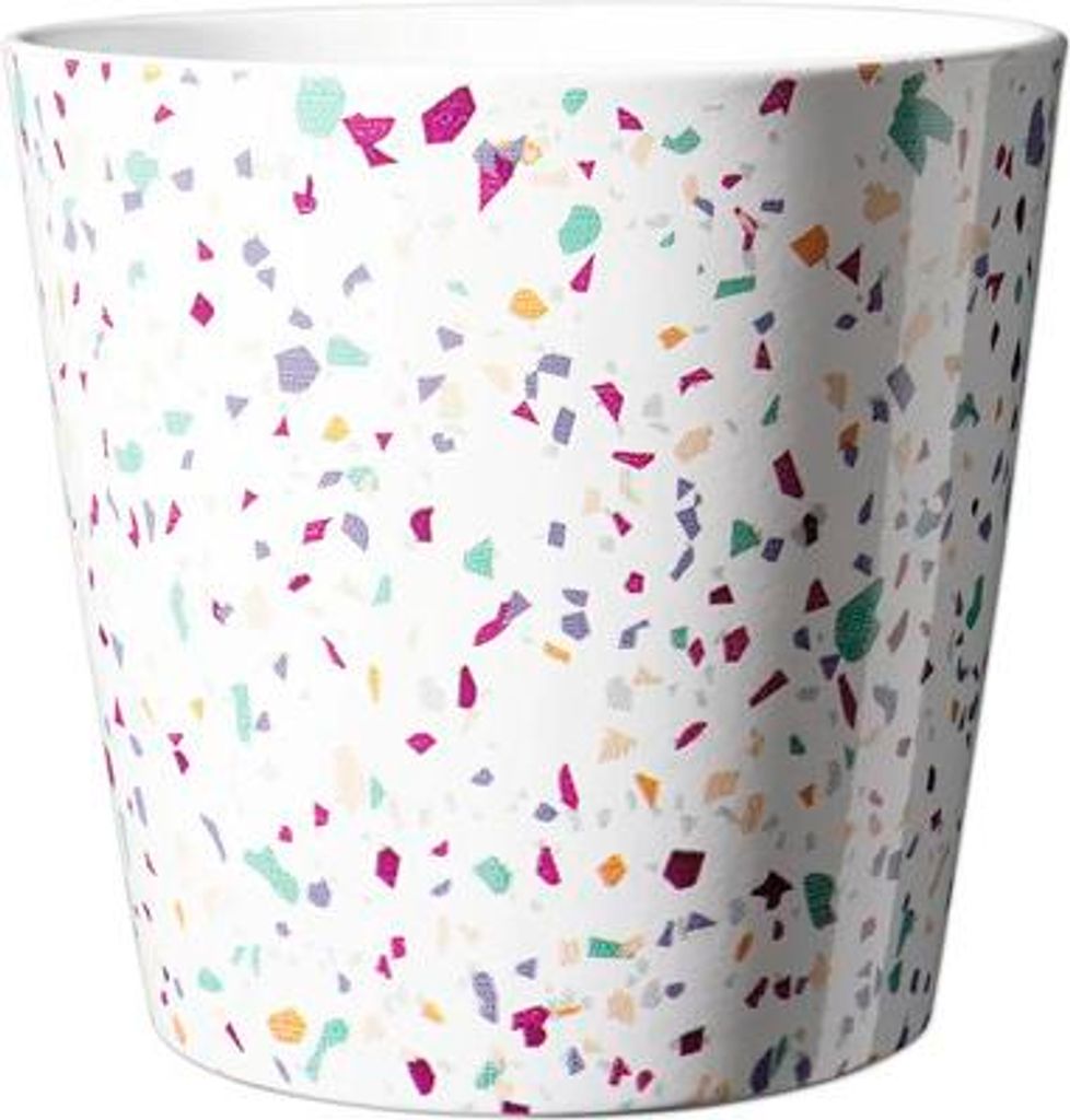 Pflanztopf Soendgen Keramik Ø 14 cm H 13 cm weiß pink lila grün