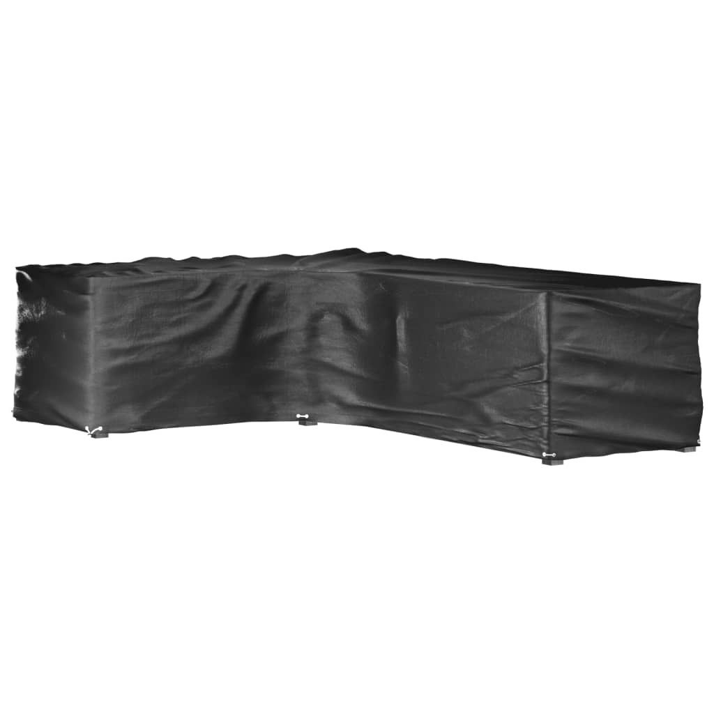 Maison Exclusive Gartenmöbel-Abdeckungen in L-Form 2 Stk. 16 Ösen 210x260x80 cm