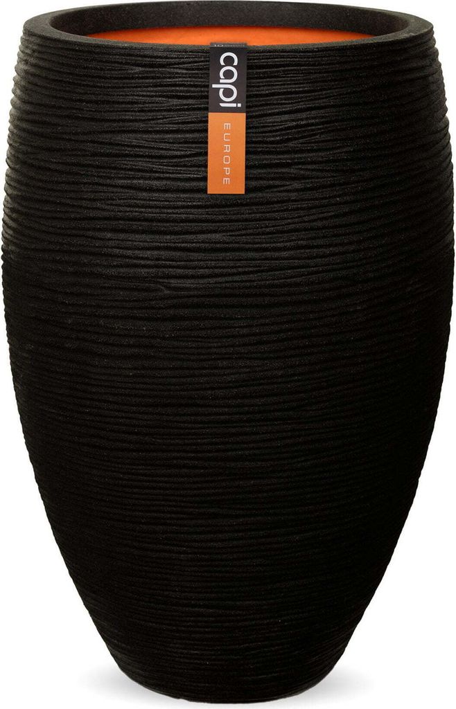 Capi Vase "Nature Rib" Elegant Deluxe 40 x 60 cm Schwarz Produktbild 10