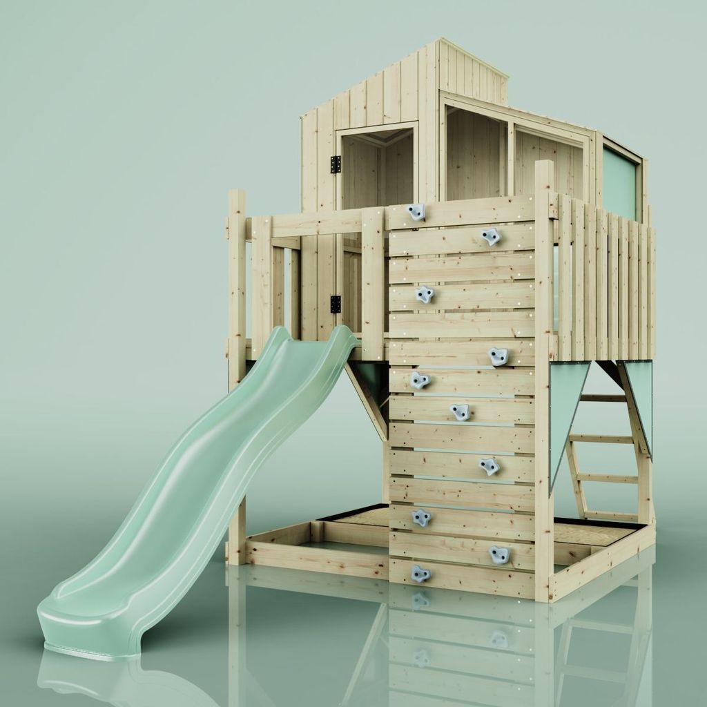OutdoorToys Spielhaus Komet aus Holz in Grün