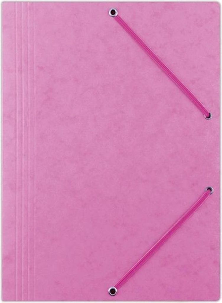 Teczka A4 z gumką różowa