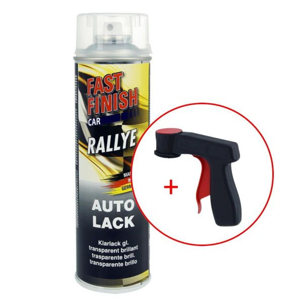FastFinish Fast Finish Rallye Klarlack glänzend 500 ml. + 1 Spraydosen Handgriff