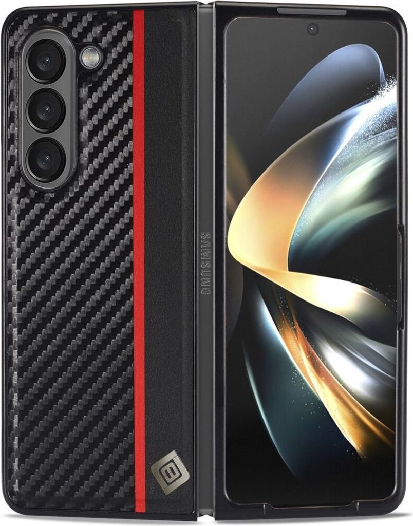 König Design Hülle kompatibel mit Kunstleder Handyhülle - Handy Case Schwarz