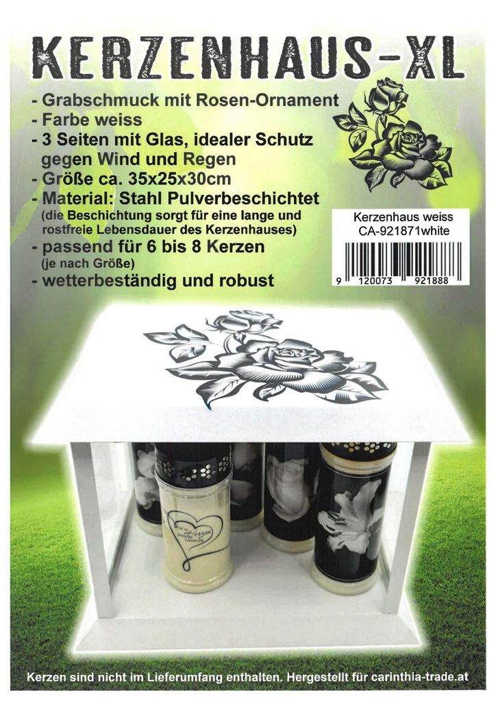 Kerzenhaus - XL weiss Produktbild 