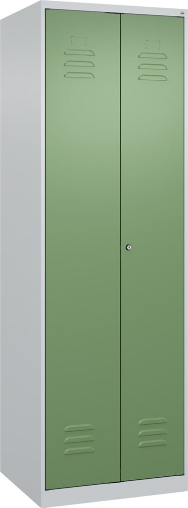 CP Putzmittelschrank Classic Plus 080100-00 S10019 resedagrün, lichtgrau 60,0 x 50,0 x 185,0 cm, aufgebaut