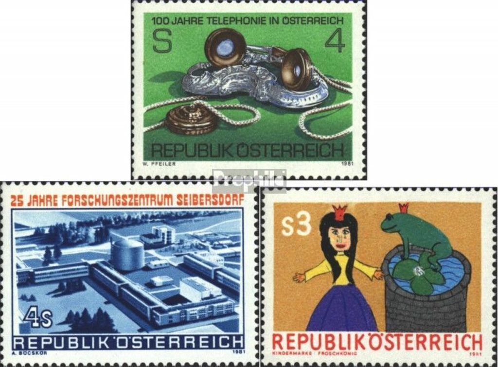 Briefmarken Österreich 1981 Mi 1672,1673,1674 (kompl.Ausg.) postfrisch Sondermarken