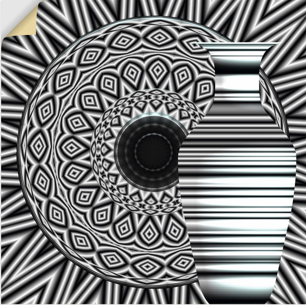 ARTland Wandbild, selbstklebend Tajine und Karaffe Größe: 100x100 cm