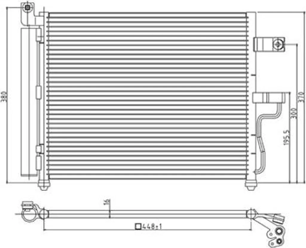 Condensateur Climatisation pour Hyundai Accent - Modèle HART 605 730