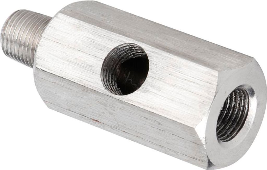1/8 Zoll BSPT Öldrucksensor-T-Adapter Turbo-Versorgungsleitungsmessgerät