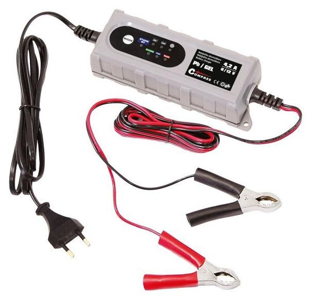 Compass NABÍJAČKA AKUMULÁTORA MIKROPROCESOROVÁ 4,2 Amp, Obrázok produktu 