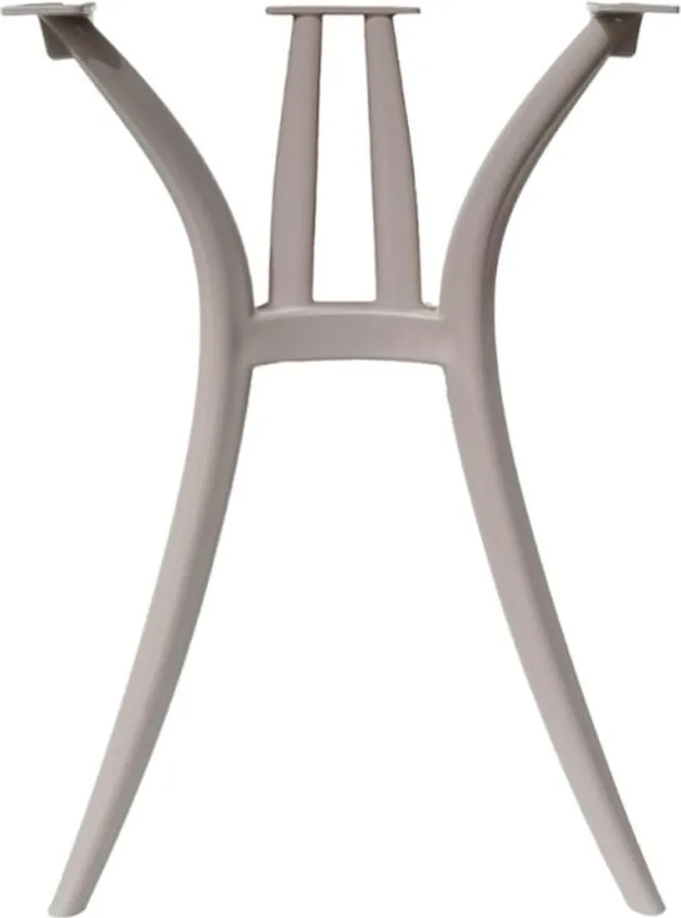 Pied de table anticorrosion taupe : fini la rouille sur votre terrasse