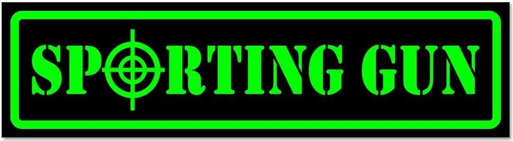Kiwistar - Autoaufkleber - Grün - Schwarz - 60 x 16 cm - Sporting Gun - Hinweis Aufkleber Sticker für Auto, Kfz, Fahrrad, PKW, LKW