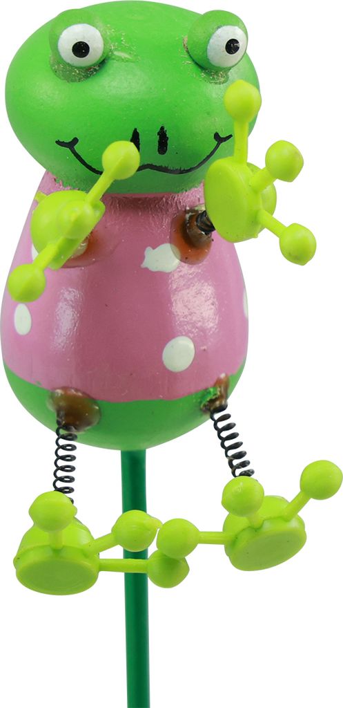 Pflanzenstecker Deko Frösche Blumensticker 24cm 16er Set, 16 Stück