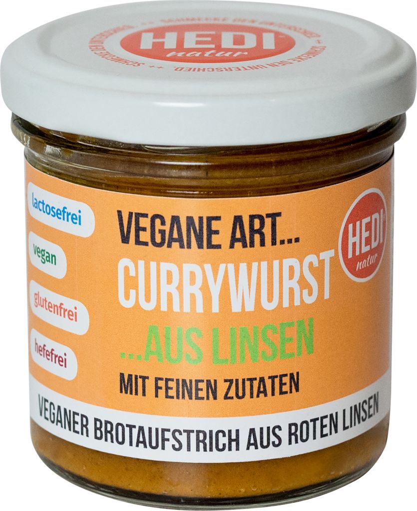 Vegane Art - Currywurst aus Linsen 140g Produktbild 