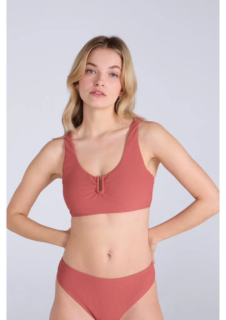 Haut de Bikini Bordeaux Florence pour Vacances et Piscine - Taille 40