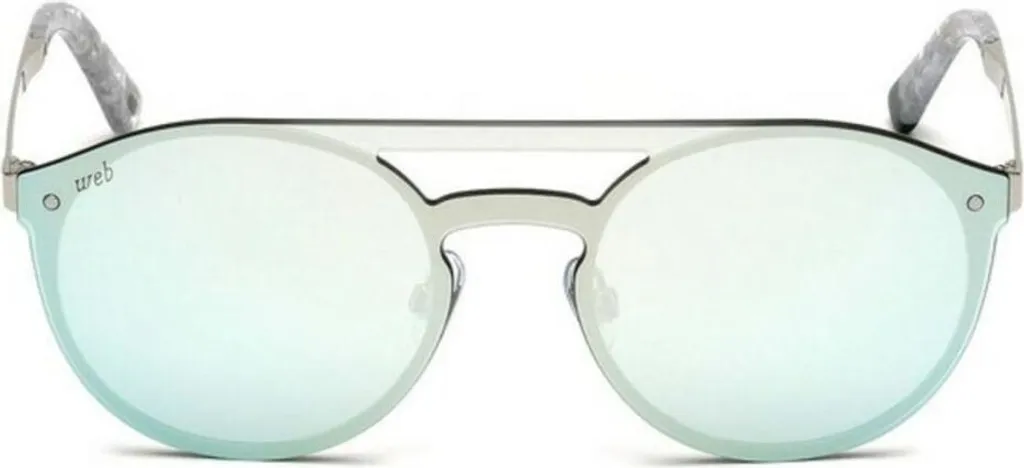 Lunettes de soleil Web WE0182 18C en Métal Argenté : Look Rétro - 5