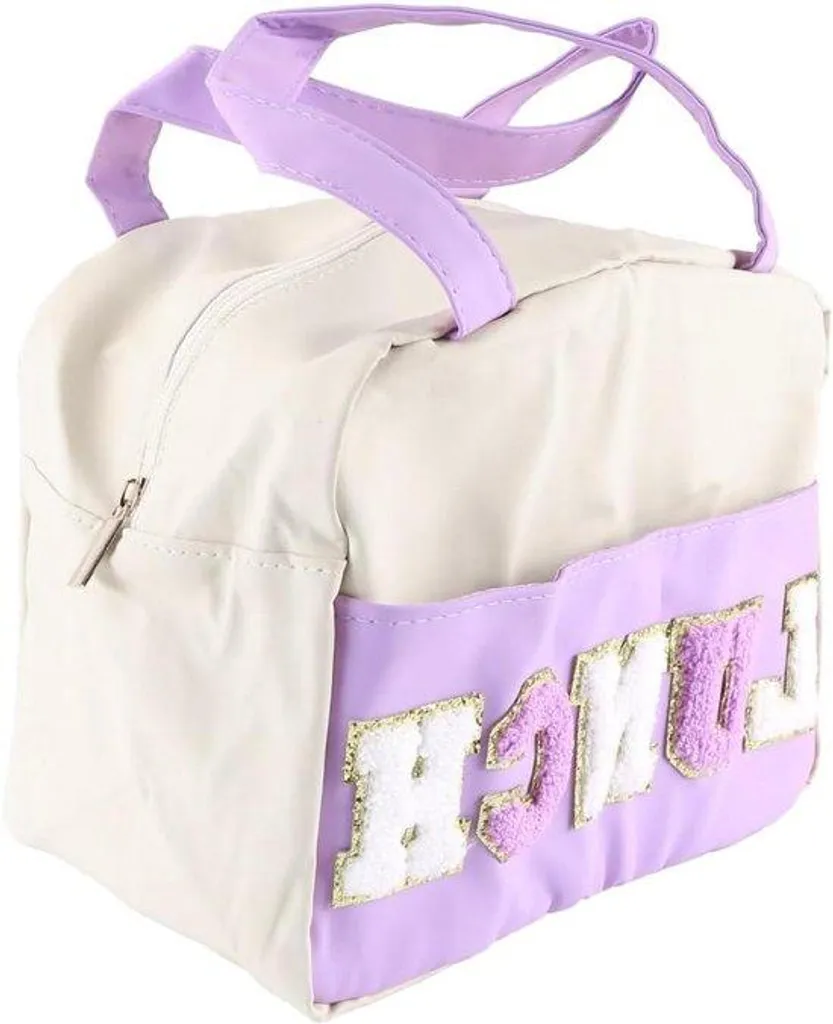 Sac de bureau isotherme violet pour transporter son repas avec élégance