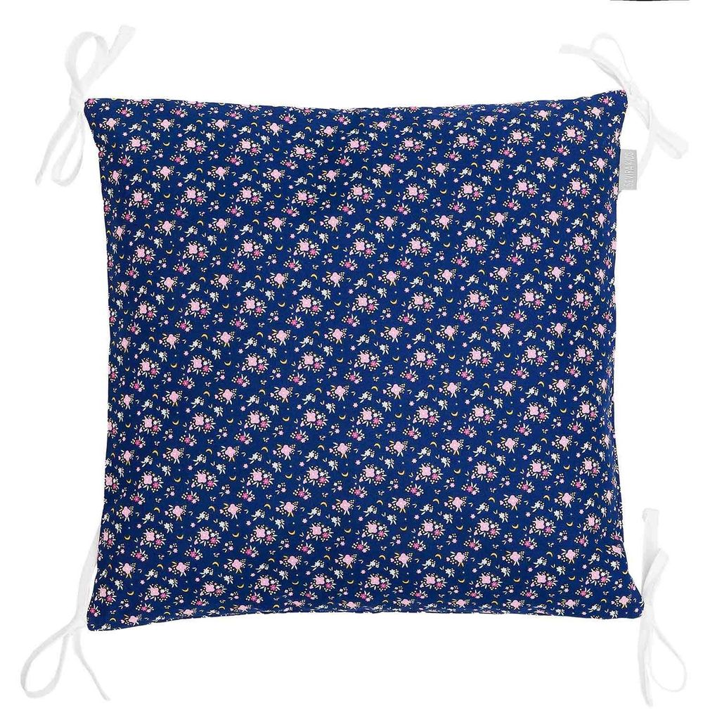 Kissenbezug Fairy Flore - 40 x 40 cm - Marineblau | by SEVIRA KIDS