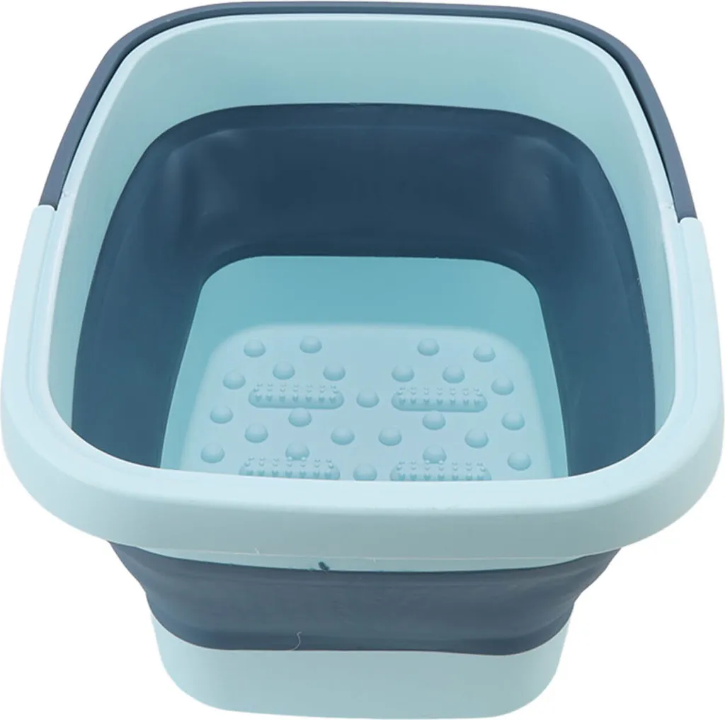 Vasca pieghevole del piede, vasca portatile del piede, secchio del bagno di massaggio del piede, vasca del bagno del piede del silicone, bacino della stazione termale del piede, vasca di massaggio del piede della famiglia - 2