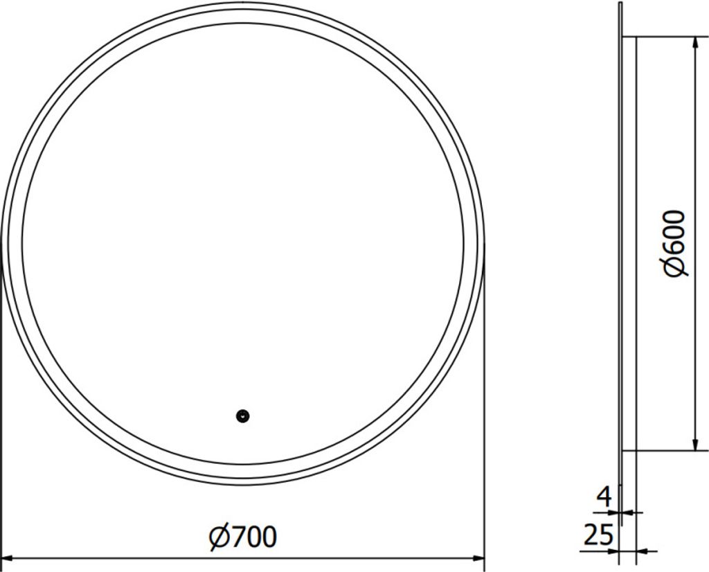 Mexen Gobi podsvícené koupelnové zrcadlo 70 x 70 cm, LED Obrázek produktu 6