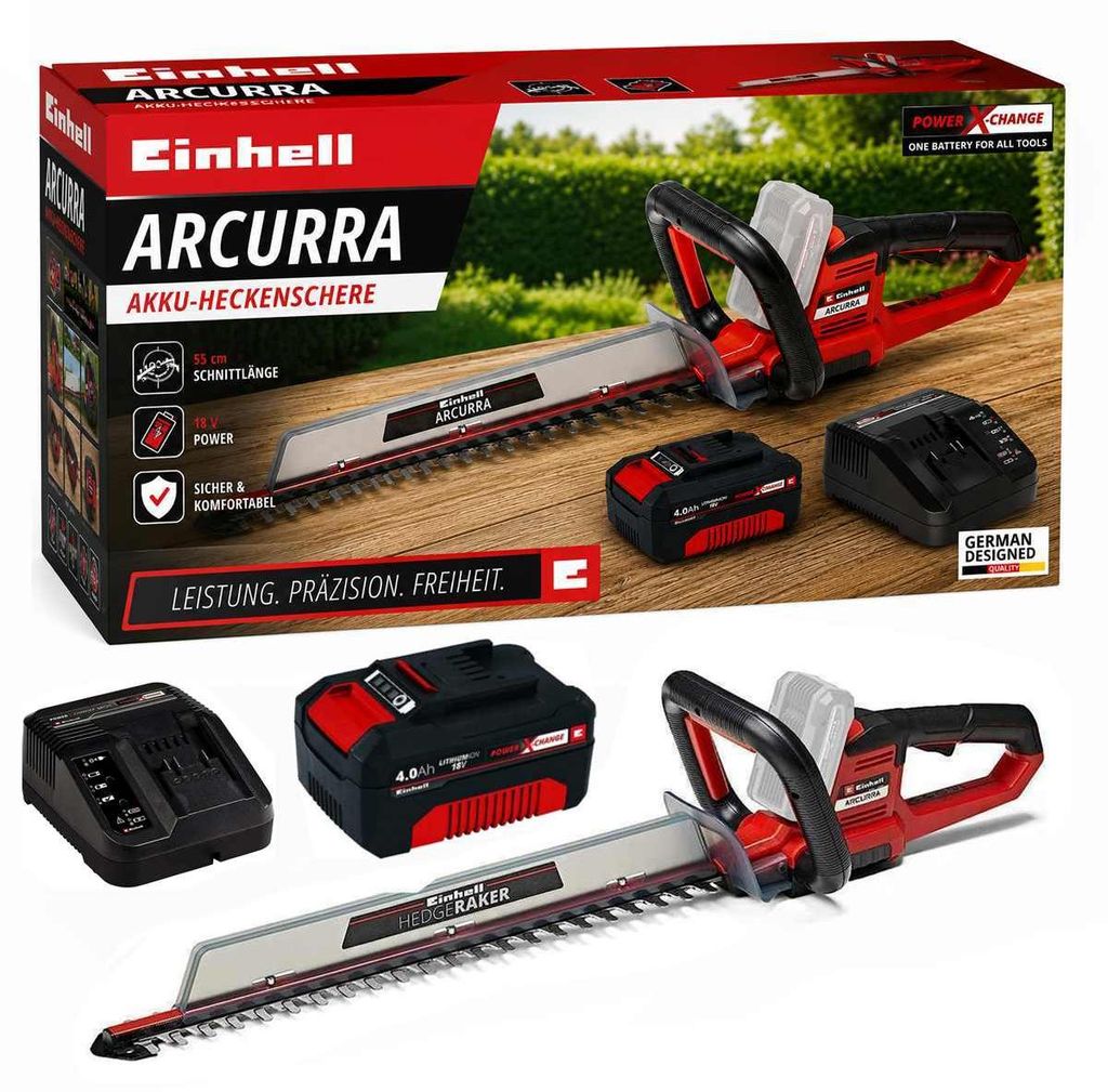 Einhell Akku-Heckenschere ARCURRA 18/55 Akku 2.5 Ah, Produktbild 