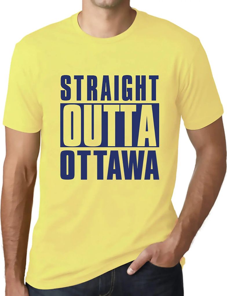 Herren Grafik T-Shirt Direkt aus Ottawa – Straight Outta Ottawa – Öko-Verantwortlich Vintage Jahrgang Kurzarm Lustige Druck Geburtstag Geschen...