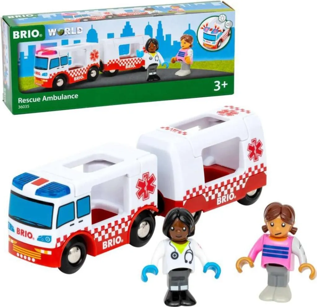 Ambulance de Secours BRIO pour Enfant de 3 Ans Idéal Cadeau Anniversaire