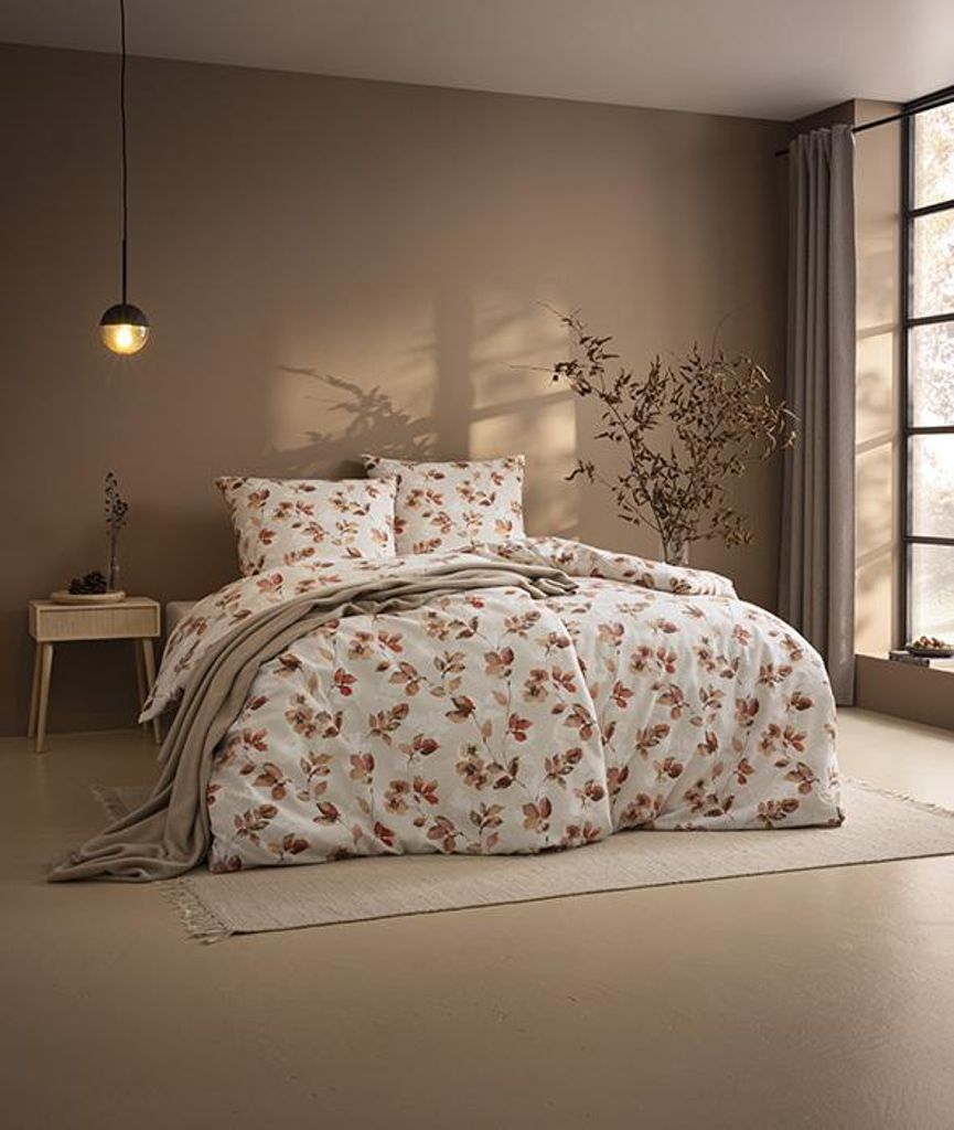 Estella Feinflanell Bettwäsche Sicina apricot 135x200 cm +