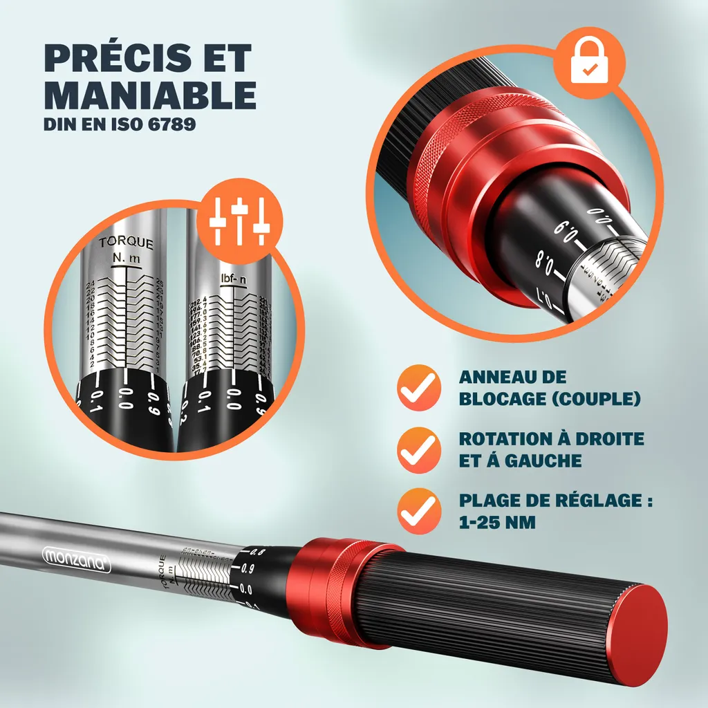 Clé Dynamométrique 1/4" 1-25 Nm : Évitez la Casse des Vis et Filetages