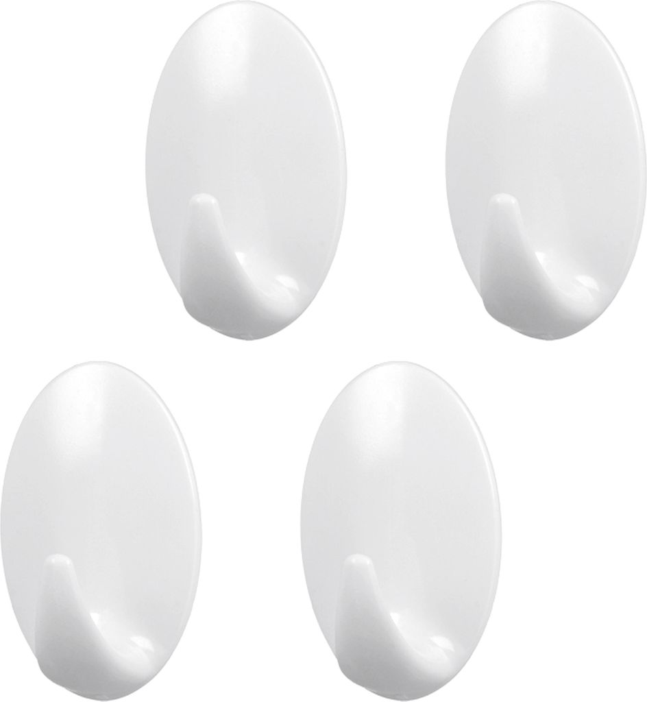 METALTEX Lilliput kleefhaken, wit – voordelige set van 10 Productafbeelding 
