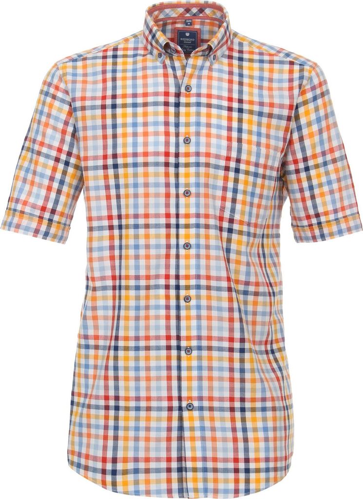 REDMOND Casual Herren Freizeithemd Kurzarm Produktbild 