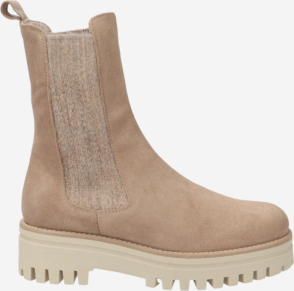 Lüke Schuhe AMY CAMEL, Chelsea Boots, Stiefeletten in Beige für Damen, Größe 42