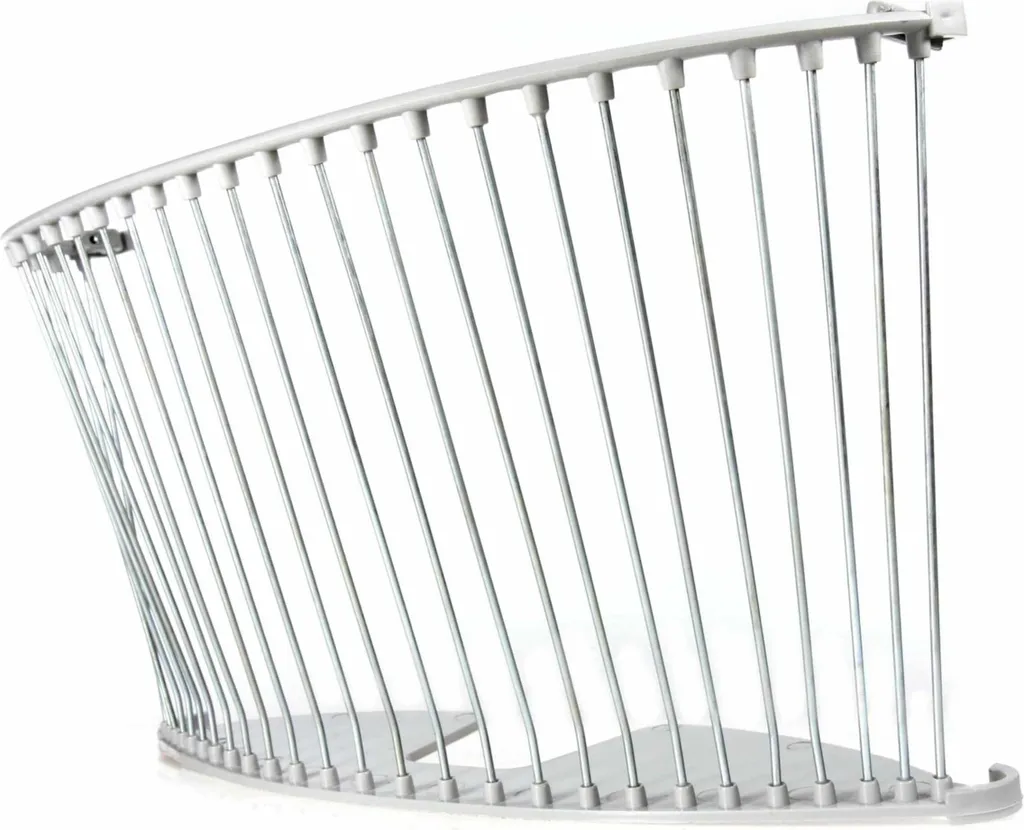 Panier UNI 450mm Gris robuste en métal et plastique pour porte-bagages