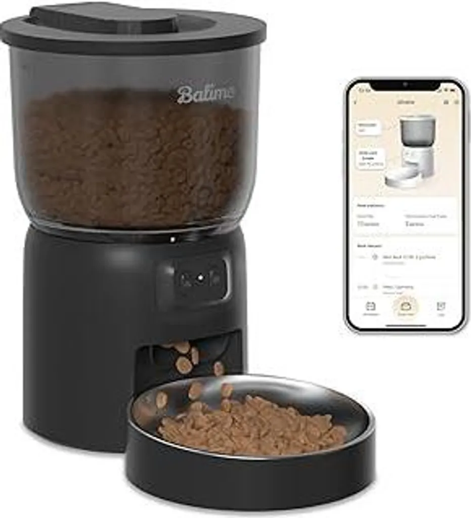 Balimo Distributore Cibo Gatti WiFi 3L - Alimentazione Automatica Smart