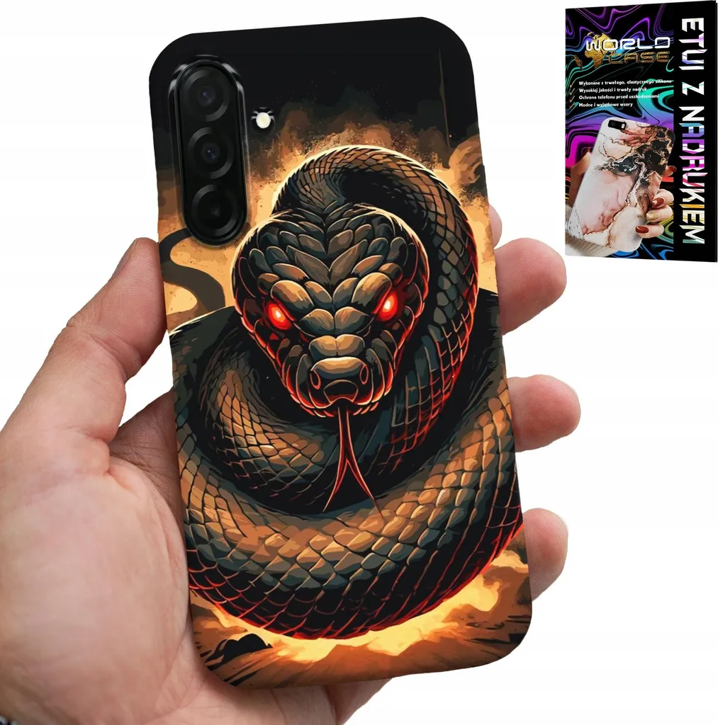 Custodia Per Samsung Galaxy A26 5G - Serpente, Serpenti Cobra Serpente A Sonagli Custodia + Pellicola