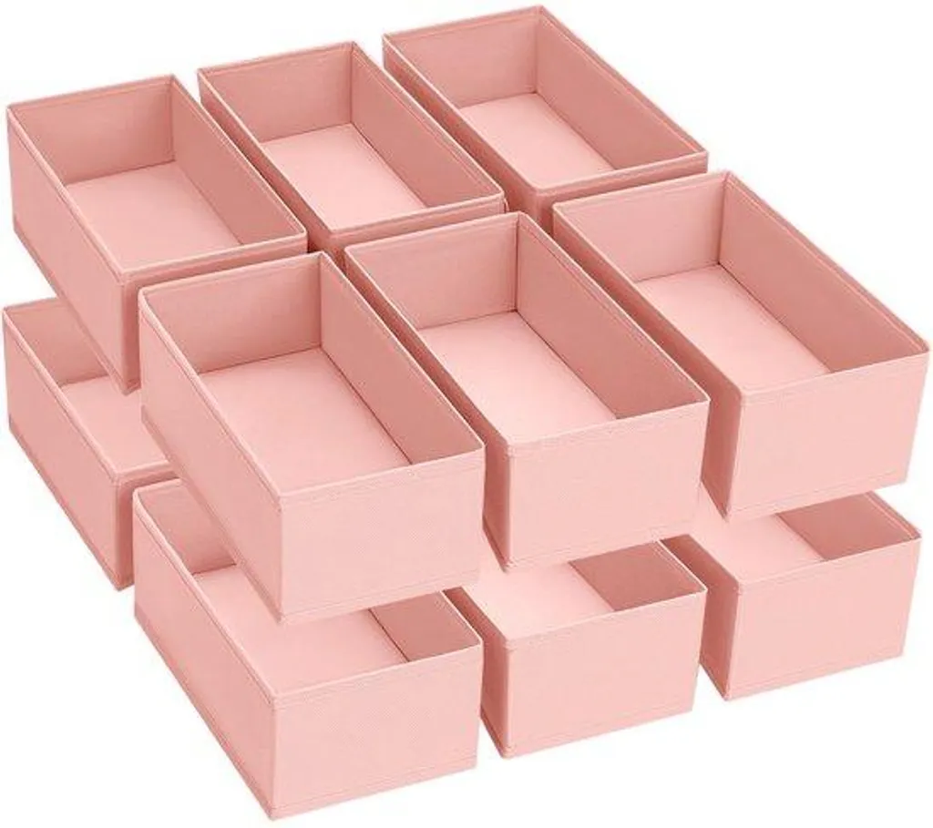 Organiseur de penderie rose pour vêtements de bébé, lot de 12 pièces